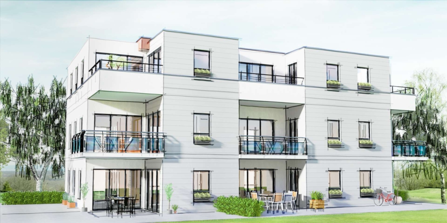 Beispielansicht - Neubauprojekt in Moers – erstklassiges barrierearmes Penthouse in Asberg