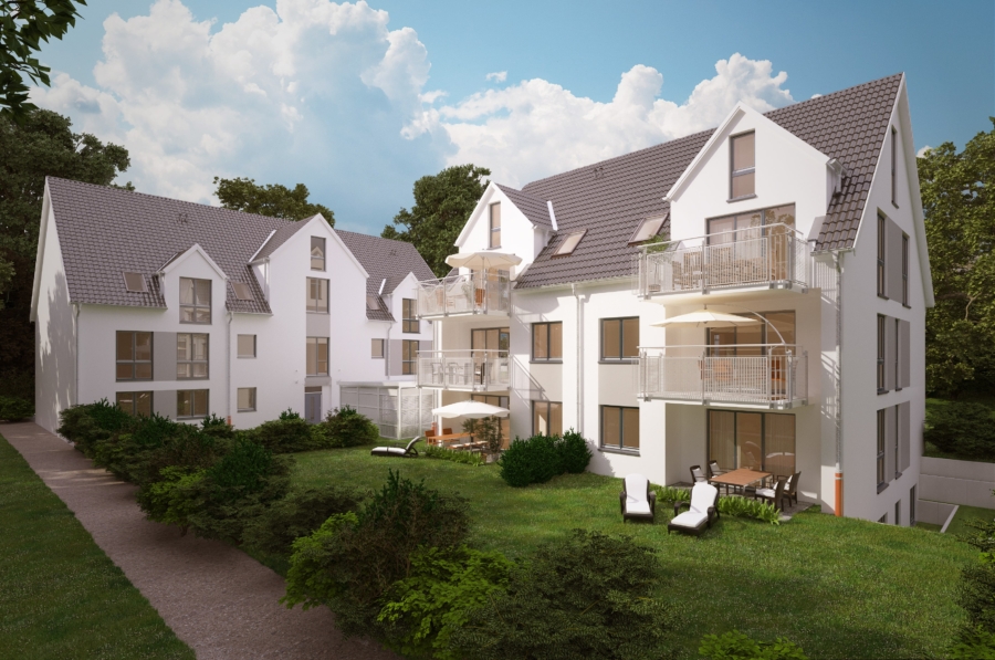 Bsp. Ansicht - Exklusives Baugrundstück für ein barrierefreies 6-Parteienhaus mit traumhaftem Ausblick in absoluter Toplage von Vluyn – am schönen Winkel