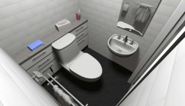 4. WE1 WC - Anlage: Moderner Neubau mit barrierearmen Eigentumswohnungen in absoluter Wohlfühloase im Grünen