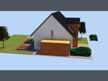 Seitenansicht Garage - Ihr neues Zuhause auf einem der letzten Grundstücke + Wunschhaus im Neubaugebiet „Am Weißen Stein“