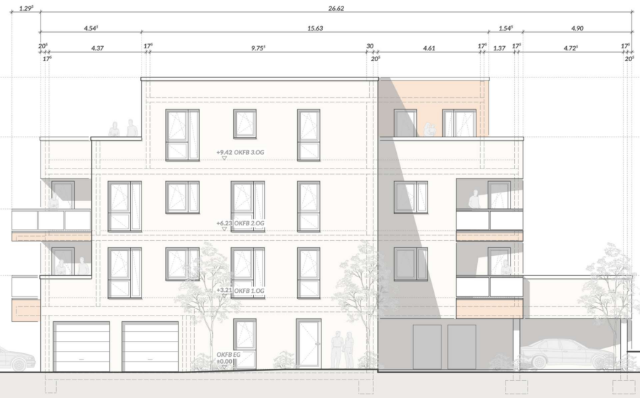 Ansicht Süd - Moderne, barrierefreie Eigentumswohnung mit Aufzug und perfekter Infrastruktur